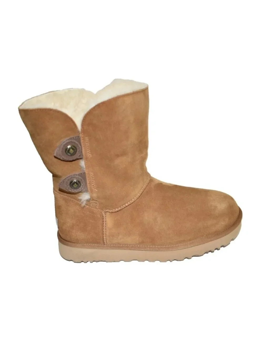New Ugg Marciela II Genuine Shearling Chestnut Suede Boot 11 1104375 DD23 Z